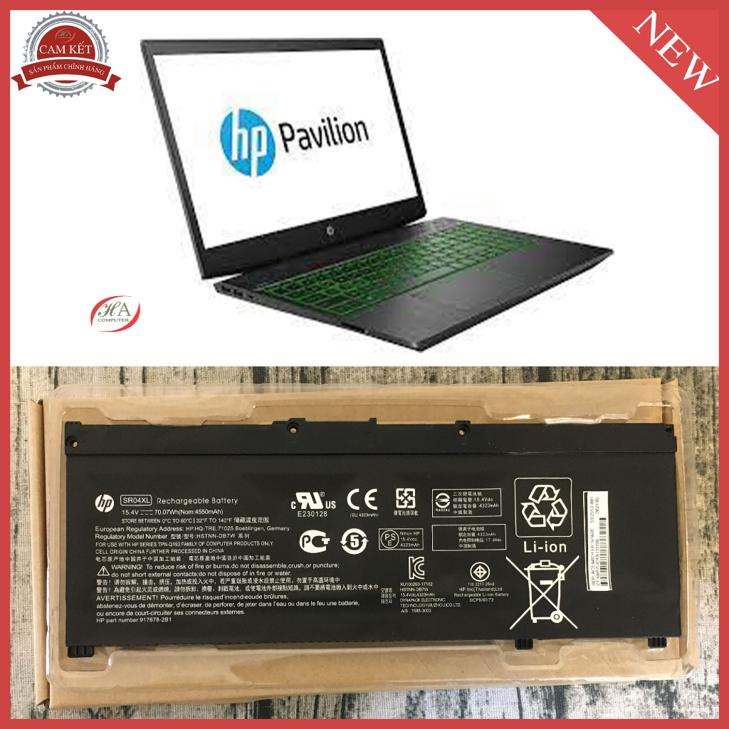 Pin Hp Pavilion Gaming 15-cx0104tx 15-cx0105tx 15-cx0106tx 15-cx0107tx 15-cx0108tx  | Shopee Việt Nam