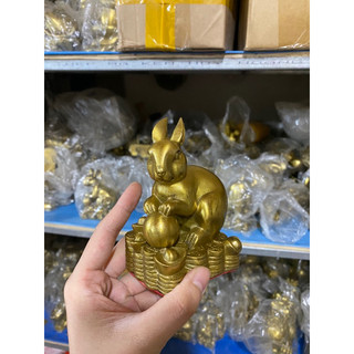 Tượng Thỏ Bằng đồng Trang Trí Trưng Bày Quà tặng phong thuỷ