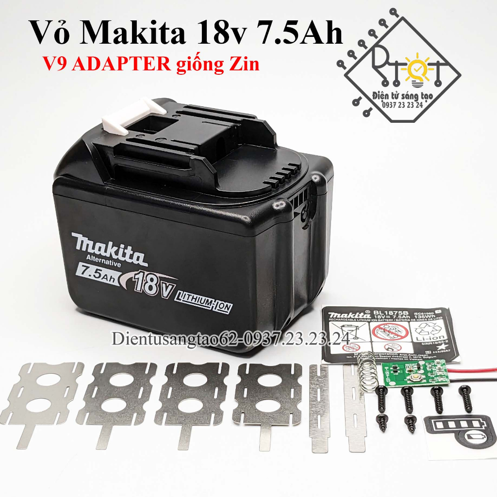 [ DTST62 ] Vỏ led adapter Makia V9 18V 7.5Ah 15cell 18650 Shopee Việt Nam