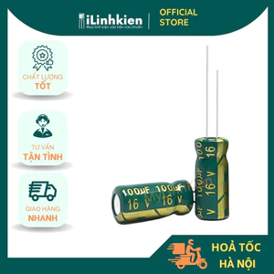 Tụ hóa 16V 100uF 5x11mm chất lượng cao