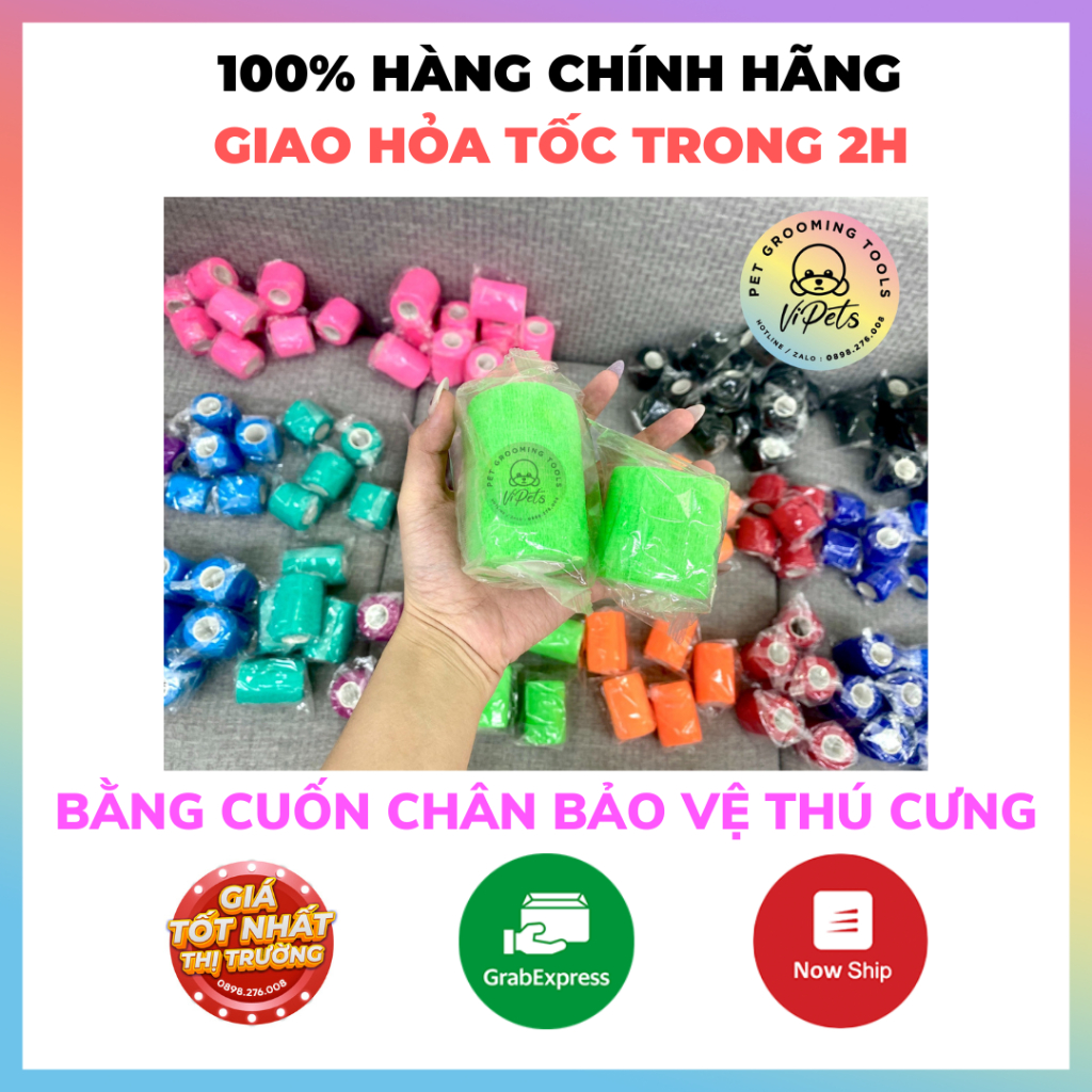 LOẠI DÀY BĂNG CUỐN CHÂN BẢO VỆ THÚ CƯNG CHÓ MÈO DỤNG CỤ GROOMING PET