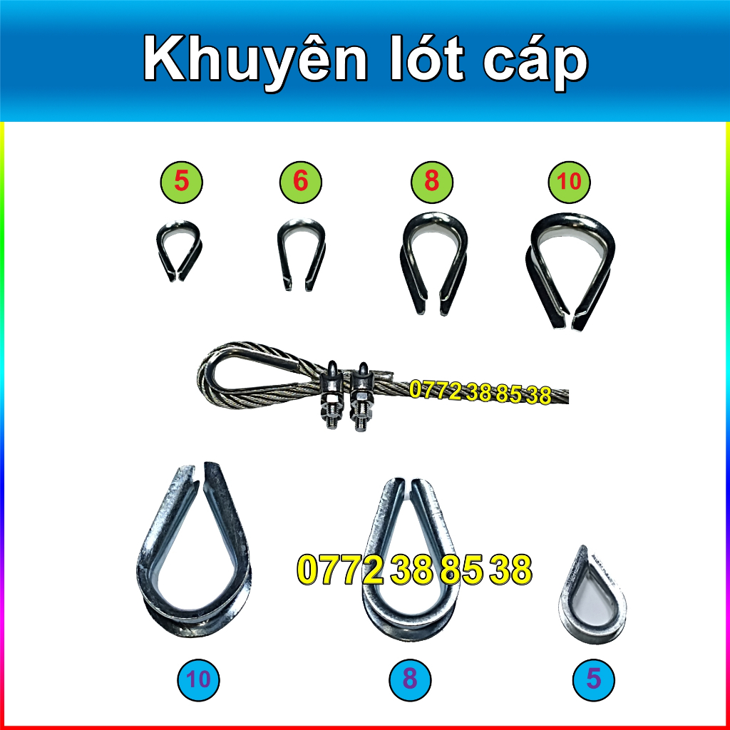 Khuyên lót cáp, bẹn cáp (bằng sắt hoặc inox 304) | Shopee Việt Nam