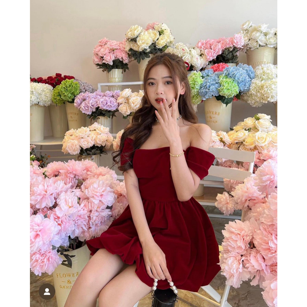 ĐẦM NHUNG BODY TÙNG BÍ NỮ, TÔN DÁNG, ĐI TIỆC | MEOINDAHOUSE