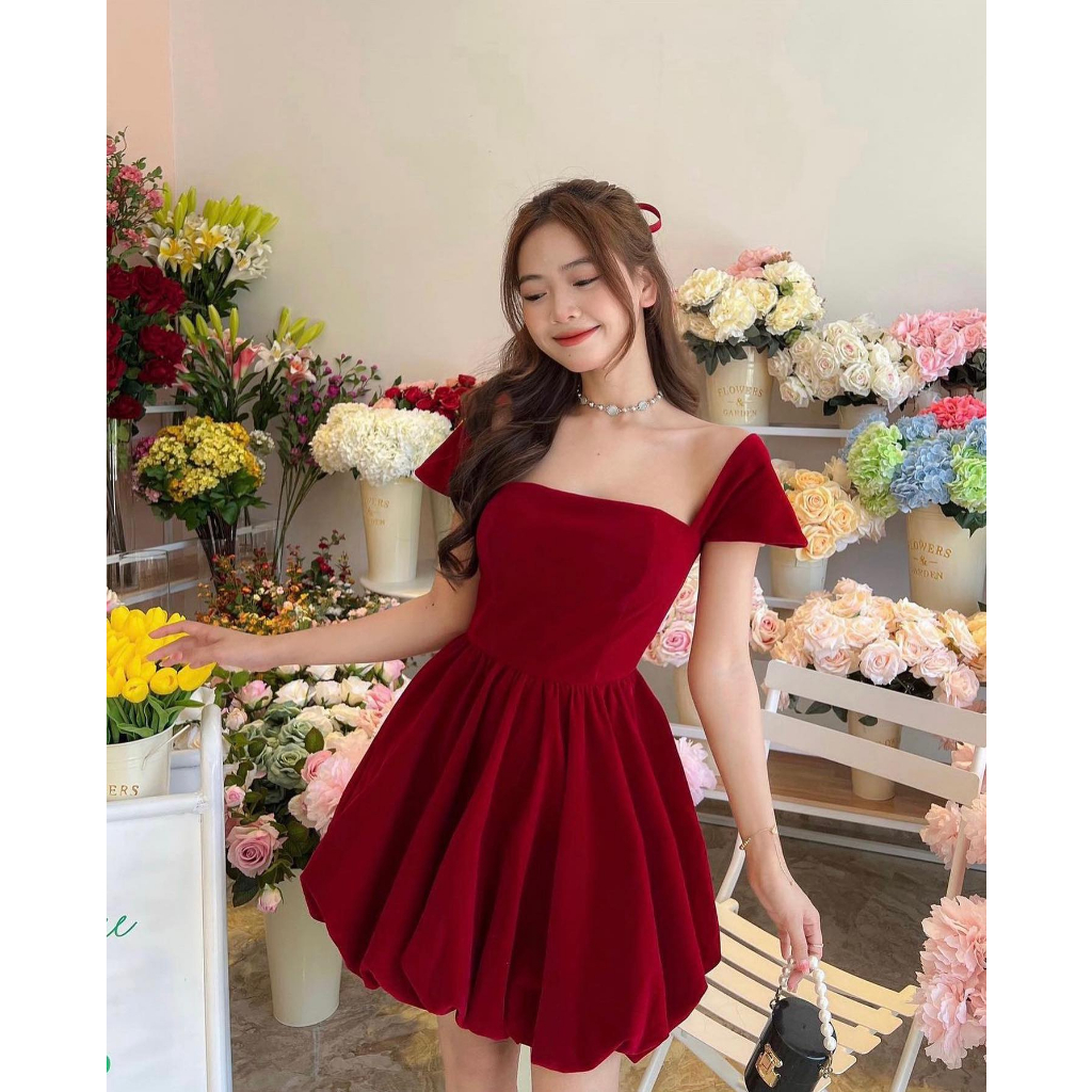 ĐẦM NHUNG BODY TÙNG BÍ NỮ, TÔN DÁNG, ĐI TIỆC | MEOINDAHOUSE
