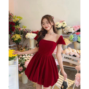 ĐẦM NHUNG BODY TÙNG BÍ NỮ, TÔN DÁNG, ĐI TIỆC | MEOINDAHOUSE