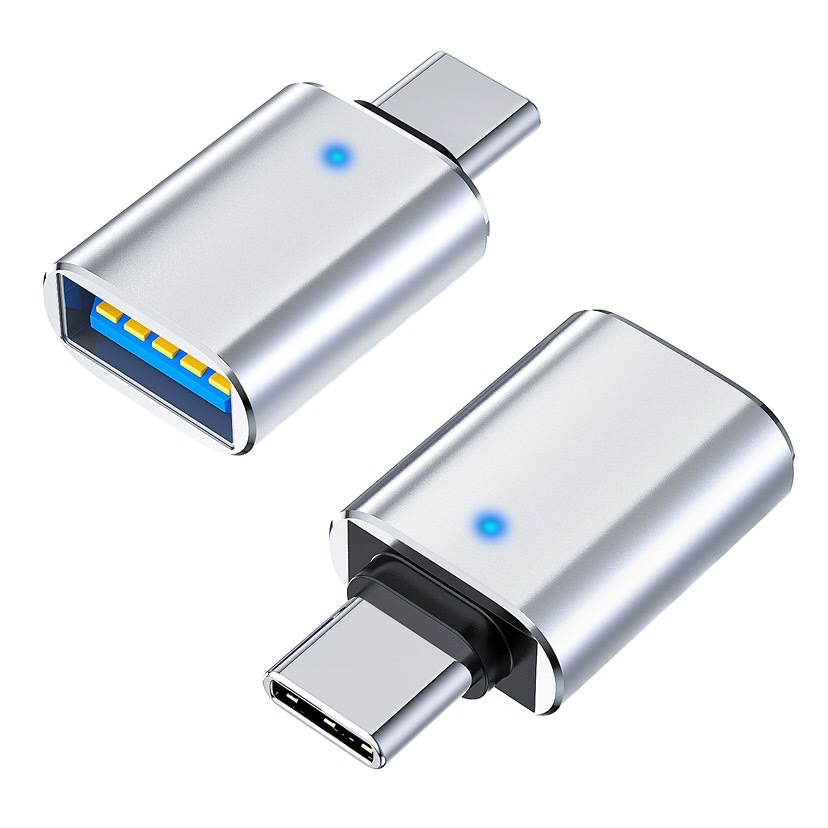Đầu Chuyển Đổi OTG USB Sang Type C Cho Máy Tính/Điện Thoại, Phù Hợp Với Apple,Xiaomi Có Sáng LED | BigBuy360 - bigbuy360.vn