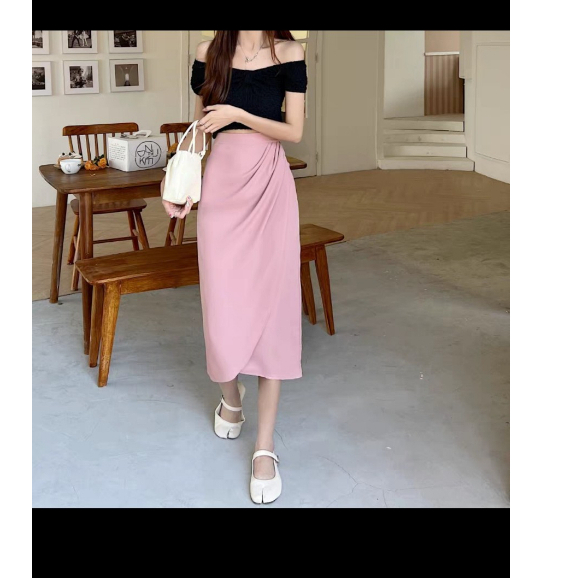 chân váy nhúm kiểu chất tuyết mưa cao cấp G515