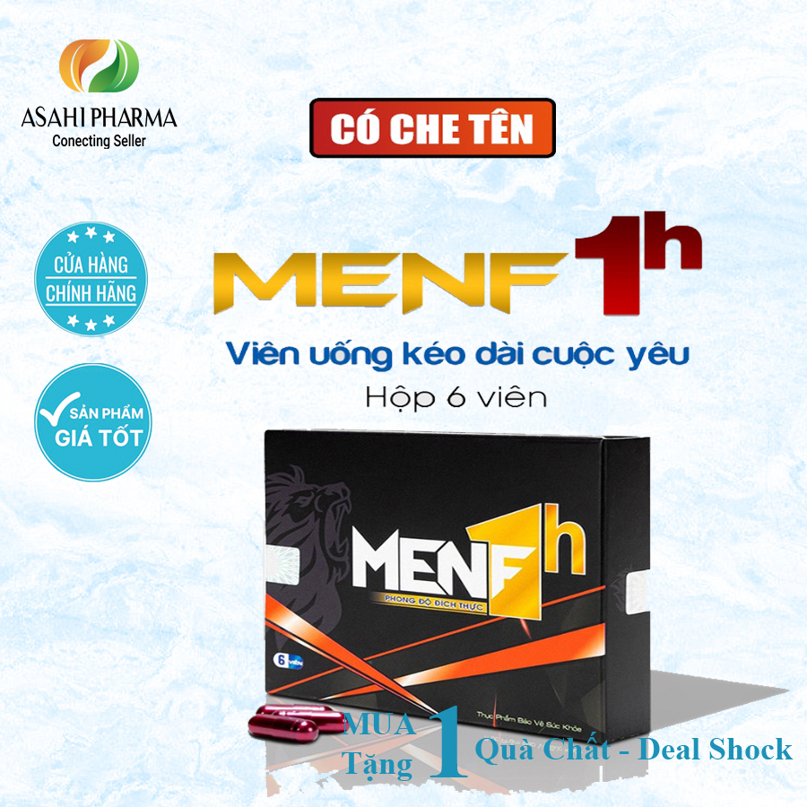 Tăng cương sinh lý nam giới - Kéo dài thời gian MenF 1H (hộp 6v) + Viên ...