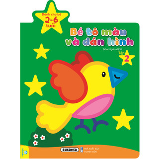 Sách - Bé Tô Màu Và Dán Hình (Dành cho bé 2-6 tuổi) - ndbooks