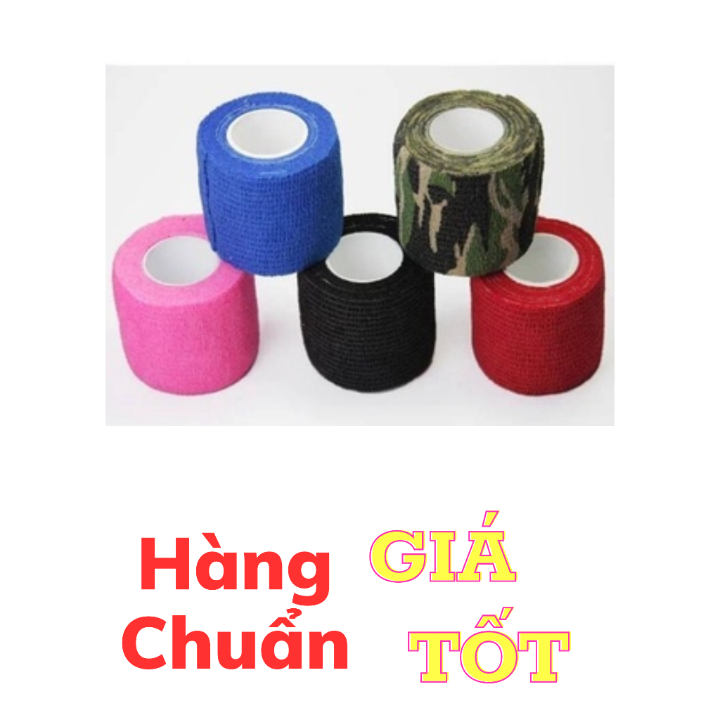 Băng quấn máy phun xăm - Cuộn băng vải bọc, giữ vệ sinh máy phun xăm chống trơn trượt khi cầm máy xăm