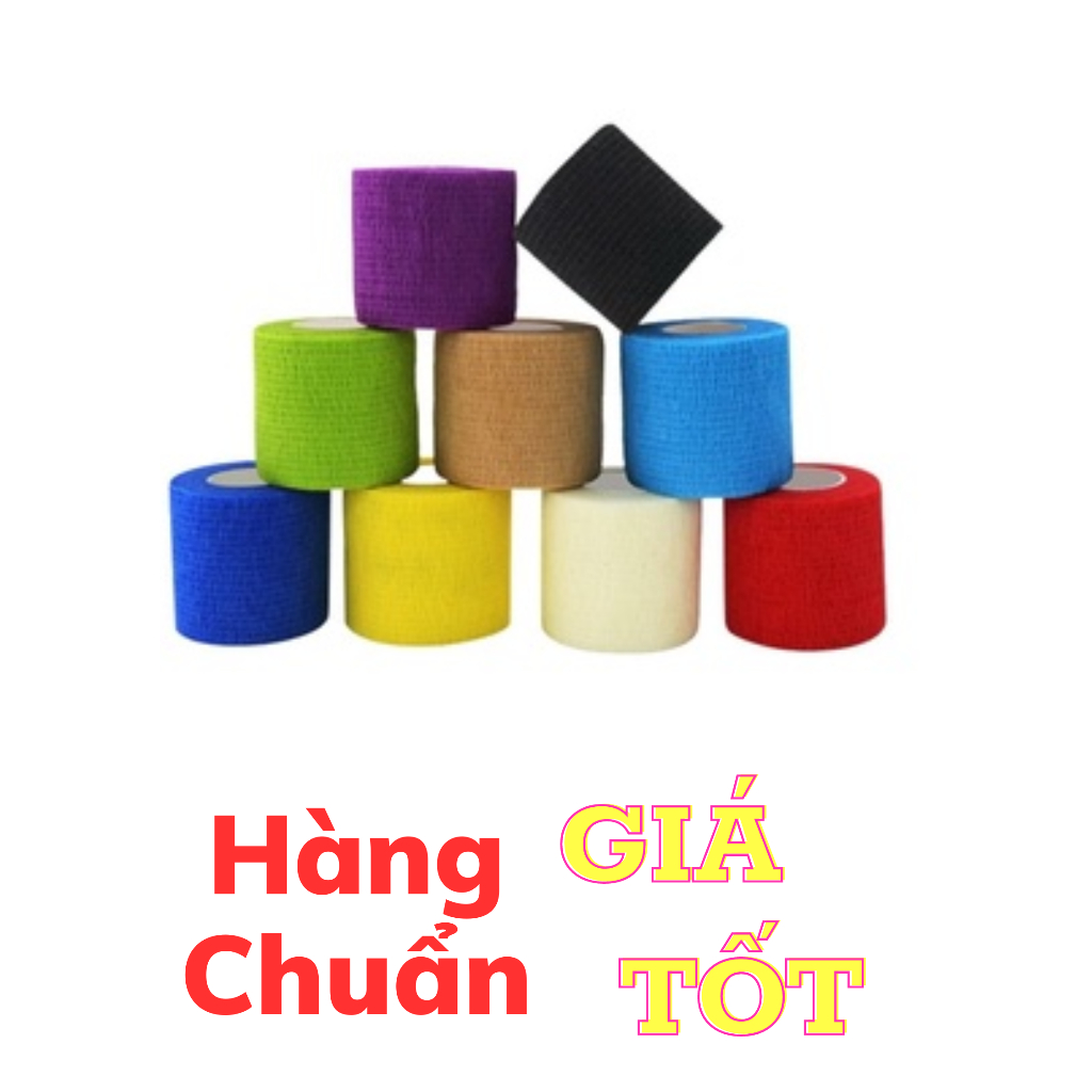 Băng quấn máy phun xăm - Cuộn băng vải bọc, giữ vệ sinh máy phun xăm chống trơn trượt khi cầm máy xăm