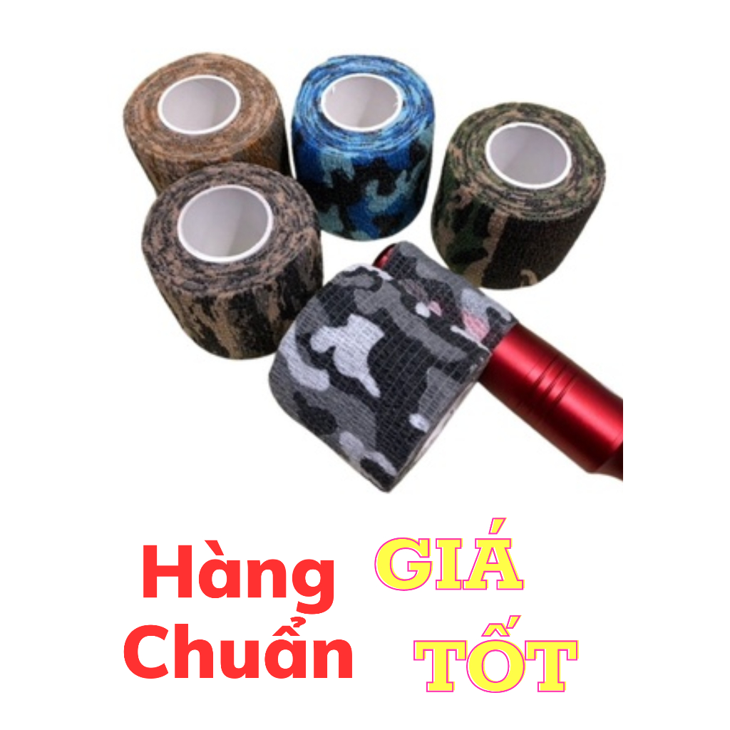 Băng quấn máy phun xăm - Cuộn băng vải bọc, giữ vệ sinh máy phun xăm chống trơn trượt khi cầm máy xăm