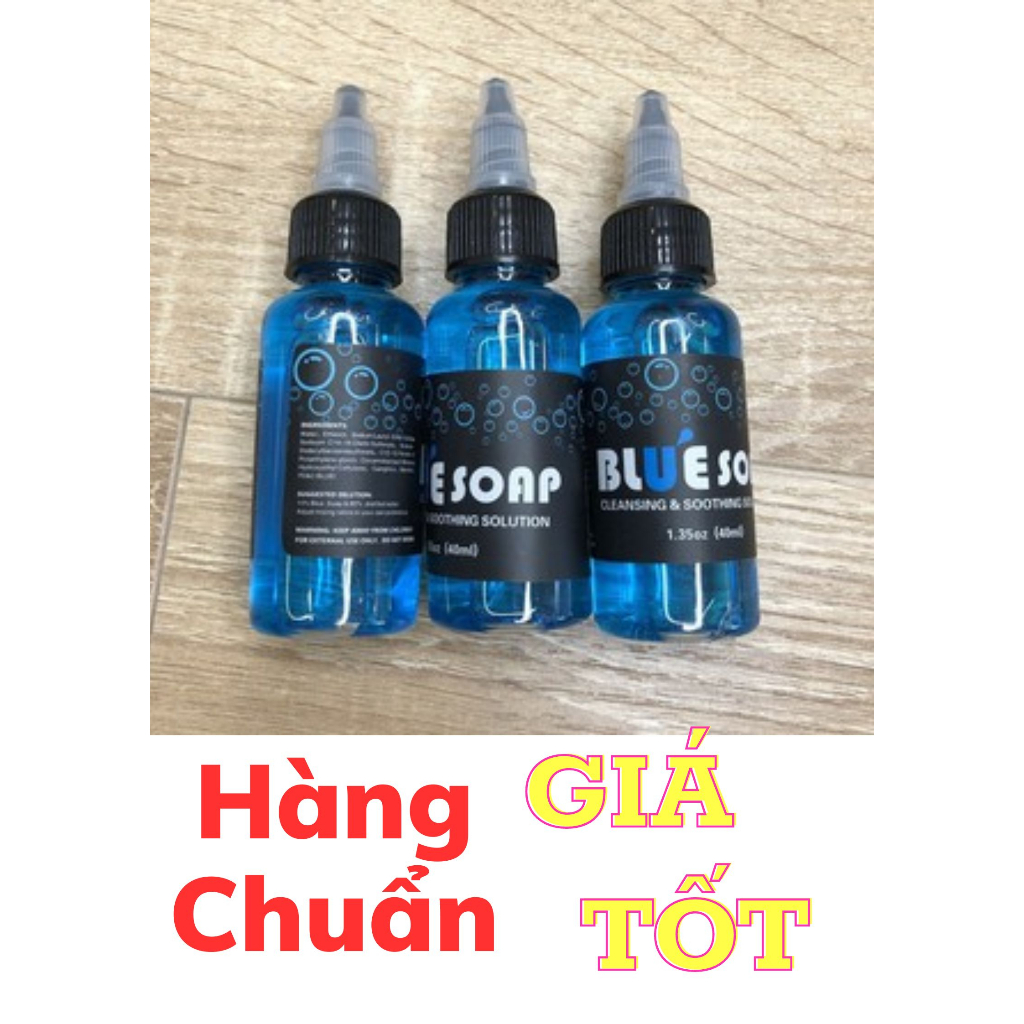 Bluesoap 30 ml - dung dịch tạo bọt lau mực xăm, nước rửa hình xăm siêu sạch, siêu tiết kiệm