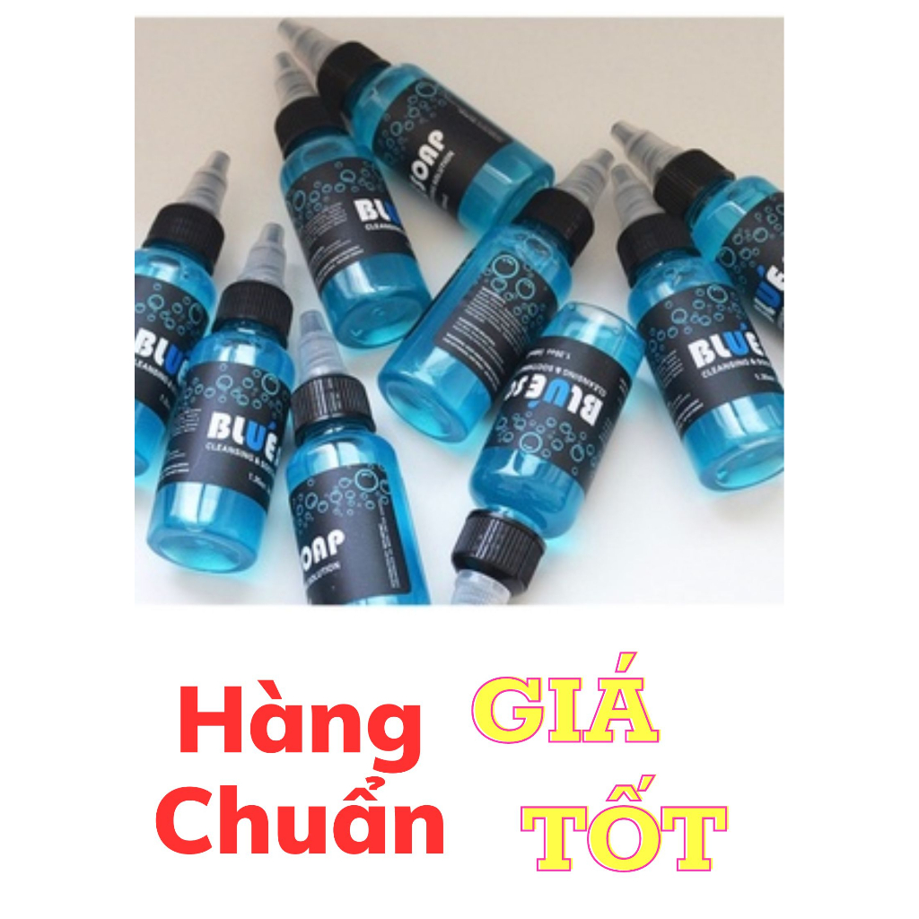 Bluesoap 30 ml - dung dịch tạo bọt lau mực xăm, nước rửa hình xăm siêu sạch, siêu tiết kiệm