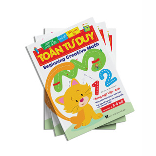 Sách Toán Tư Duy Beginning Creative Math (Dành Cho Bé 3-4 Tuổi Song Ngữ Việt Anh)