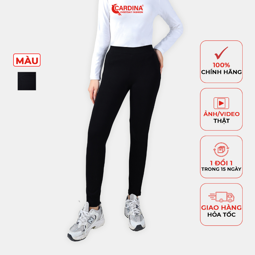 Quần Legging Nữ CARDINA Chất Viscose Cao Cấp Bản Cạp Chun Co Giãn Thoải Mái Siêu Bền 2Q01 (Không Kèm Áo)