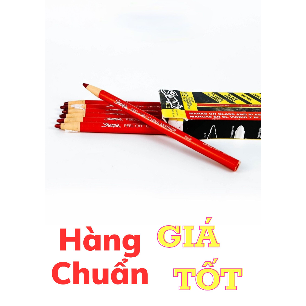 Chì đá Sharpie Pro USA chính hãng, siêu mảnh cứng cáp, bút chì định hình, vẽ lông mày môi, 3 Màu Đen Đỏ Trắng