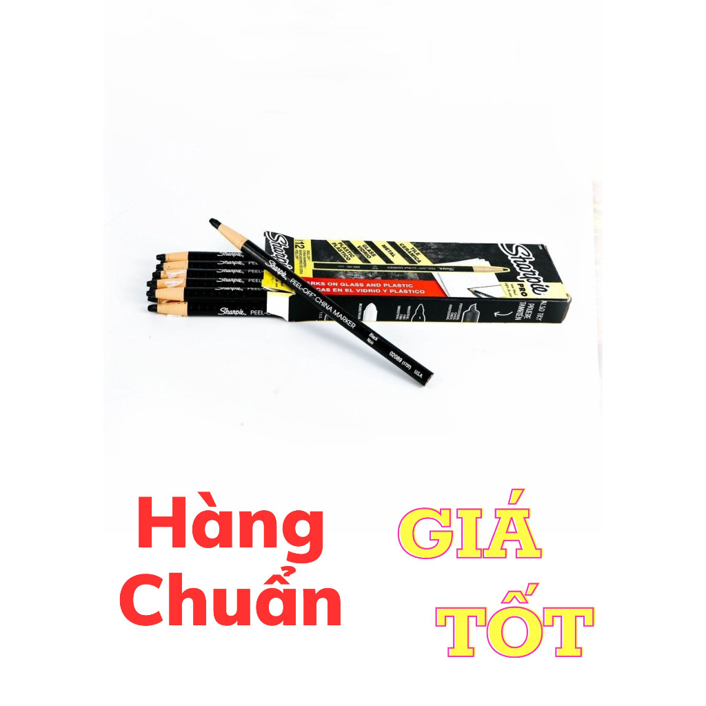 Chì đá Sharpie Pro USA chính hãng, siêu mảnh cứng cáp, bút chì định hình, vẽ lông mày môi, 3 Màu Đen Đỏ Trắng