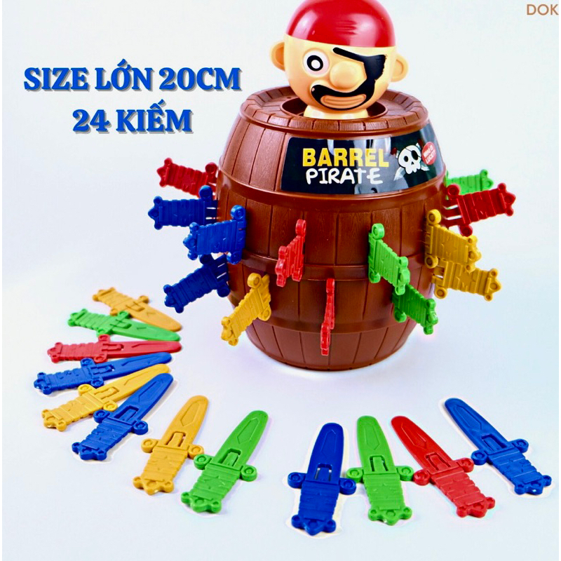 Đâm hải tặc size lớn 20cm 24 kiếm , 16 kiếm