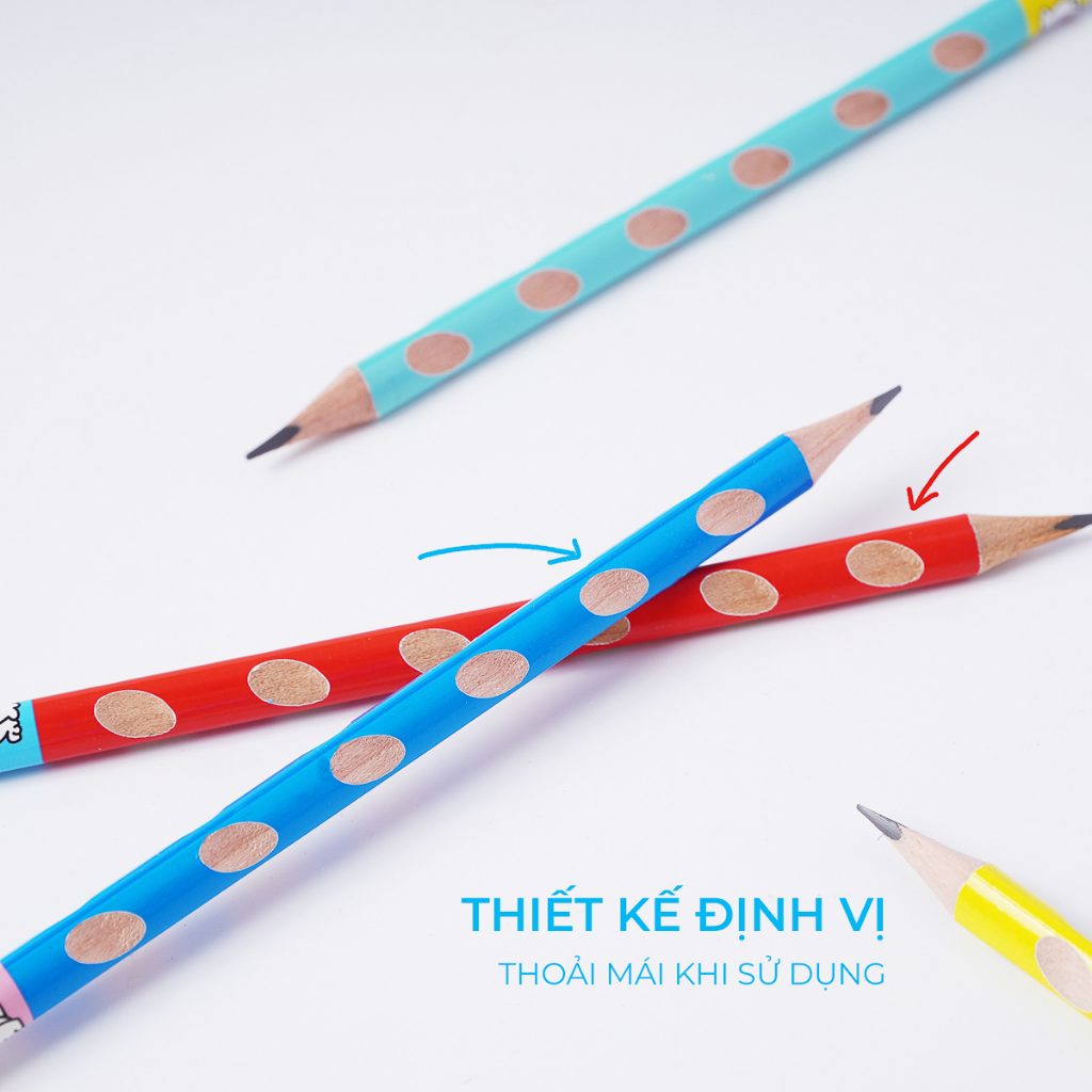 Hộp 12 Chiếc Bút Chì Gỗ Định Vị CLASSMATE Ngòi 2B, Thiết Kế Super Dog, Nét Bút Mịn, Dùng Tập Viết, Luyện Chữ CL-PC651