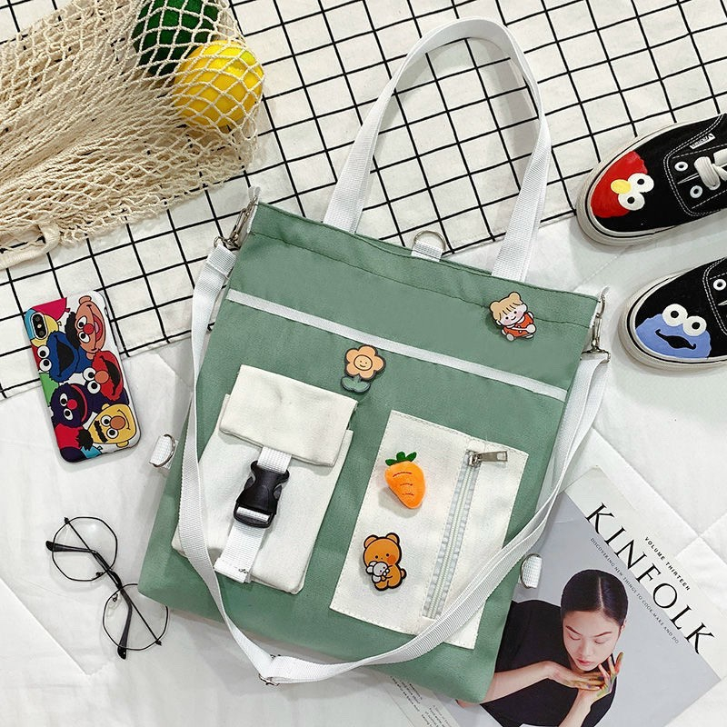 Túi tote thời trang sinh viên học sinh - HỘP GÀI PHỐI