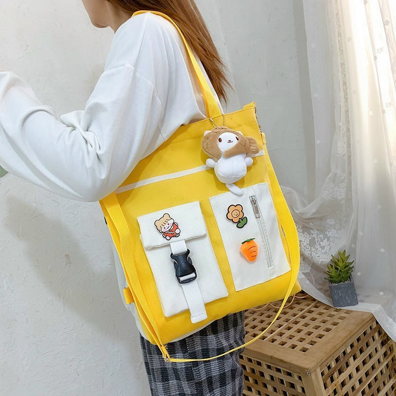 Túi tote thời trang sinh viên học sinh - HỘP GÀI PHỐI