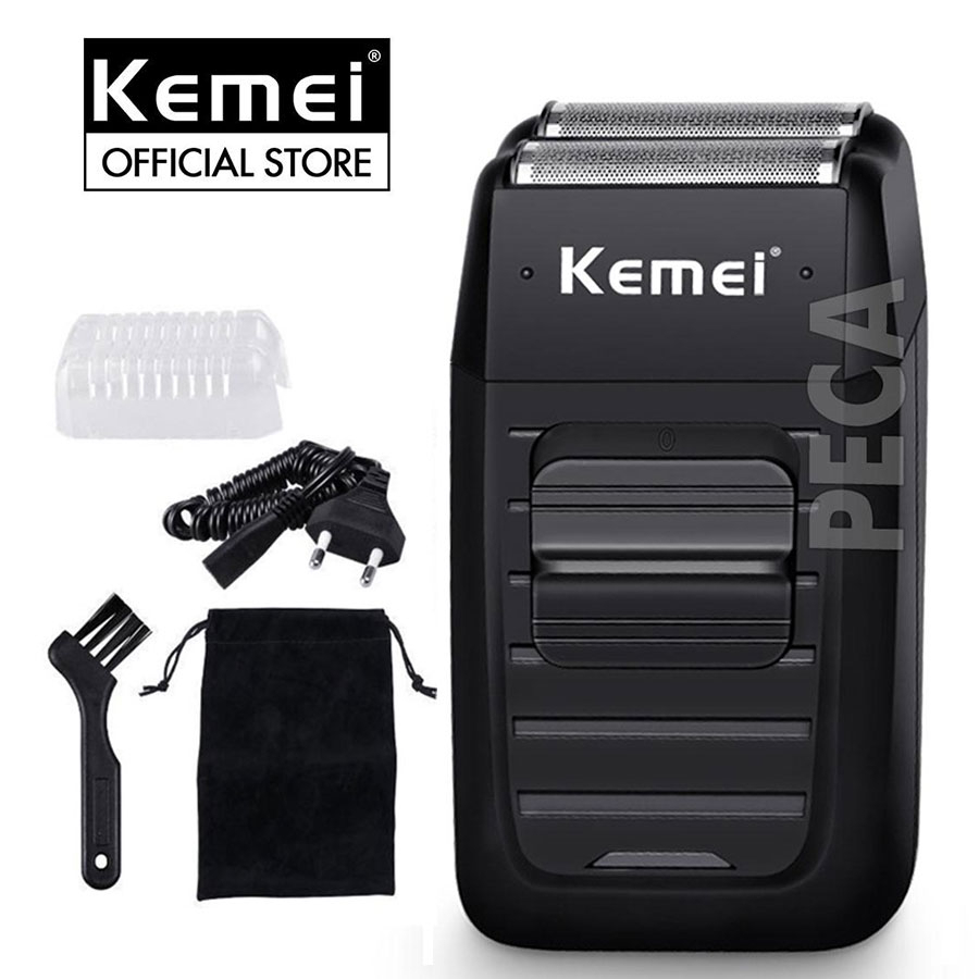 Ảnh Máy cạo râu khô Kemei KM-1102 chuyên nghiệp với công suất mạnh mẽ có thể cạo trắng chân tóc, fade 2 lưỡi kép cao cấp 2