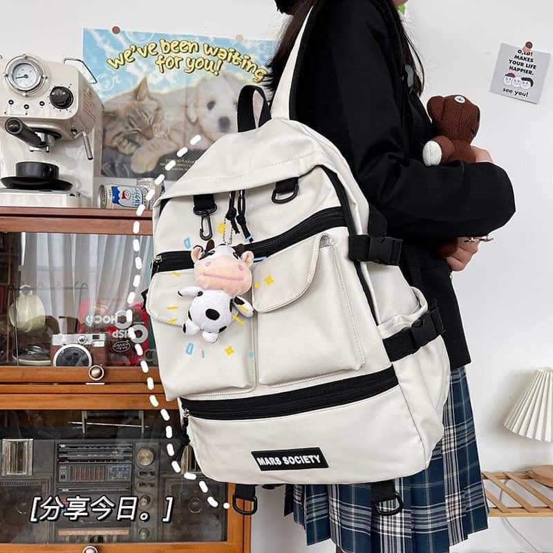 Balo Đi Học Nam Nữ Du Lịch Thời Trang Đẹp Ulzzang Cao Cấp Unisex Đựng Vừa Laptop Hàn Quốc - 2 hộp