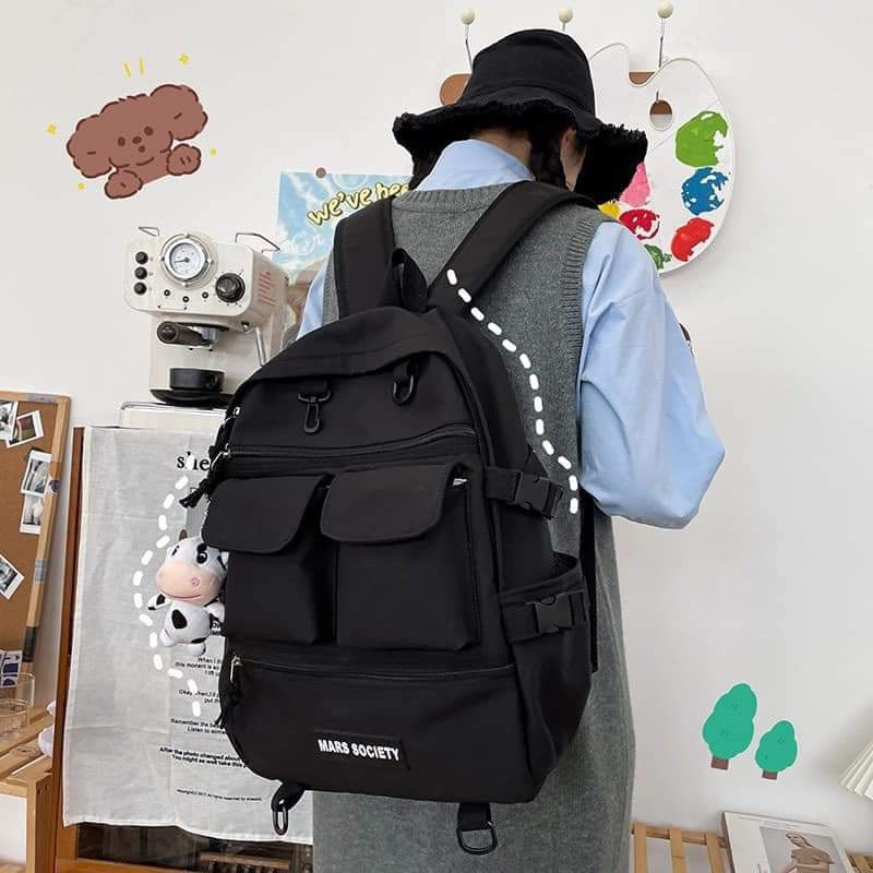 Balo Đi Học Nam Nữ Du Lịch Thời Trang Đẹp Ulzzang Cao Cấp Unisex Đựng Vừa Laptop Hàn Quốc - 2 hộp