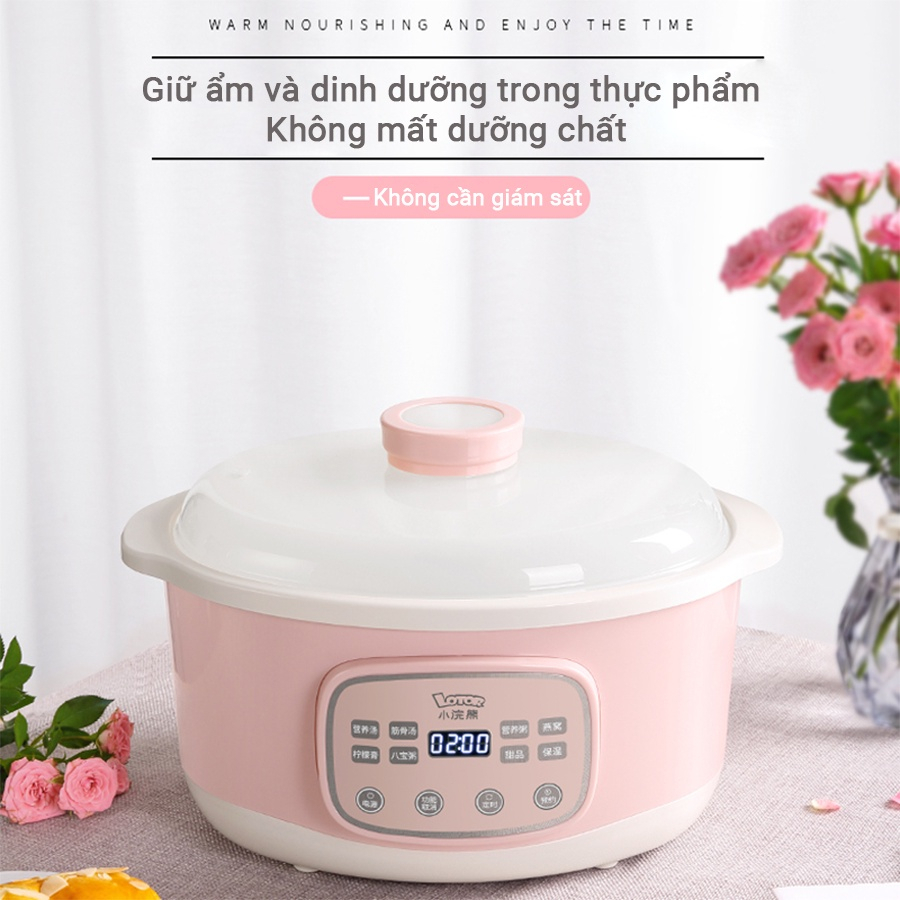 Product image Nồi nấu chậm Nồi Hầm Thức Ăn  Lotor D3 Đa Năng, Ở Nhiệt Độ Lớn 1300 Độ C, Dung Tích 2L 6