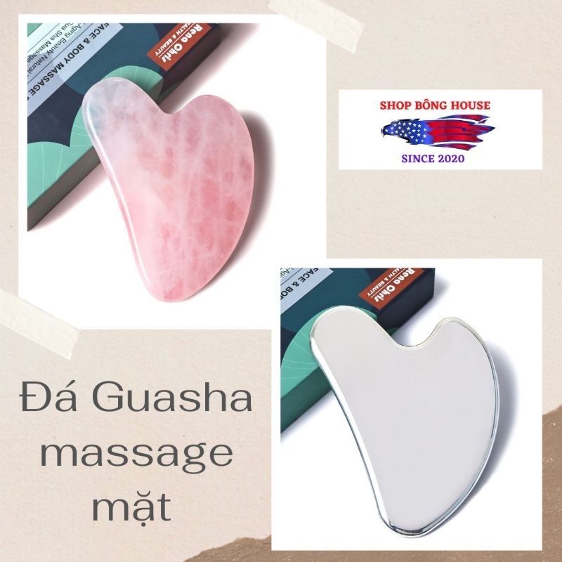 [BILL MỸ] ĐÁ GUASHA MASSAGE MẶT VÀ CƠ THỂ RENA CHRIS (FULL BOX