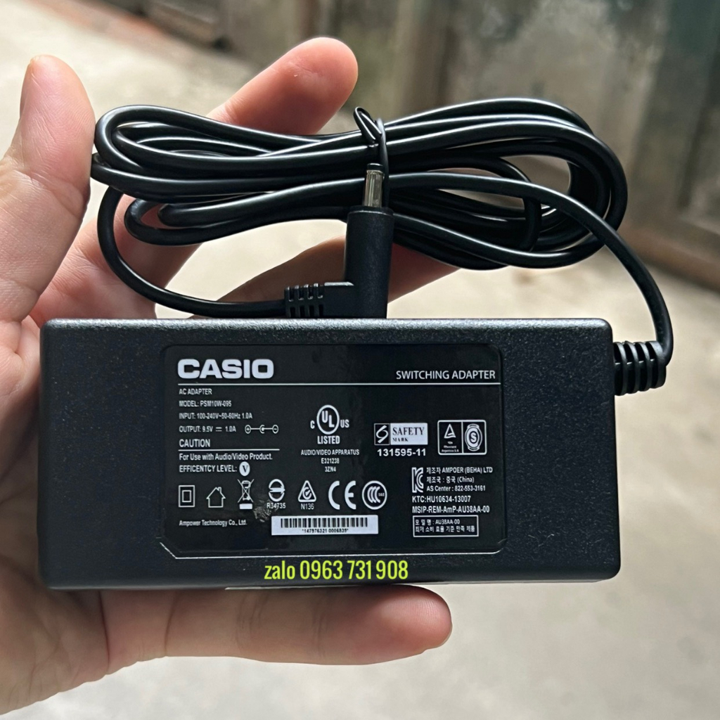 Casio Keyboard Power Cord SSSR AC/DC Adapter For Casio CTK