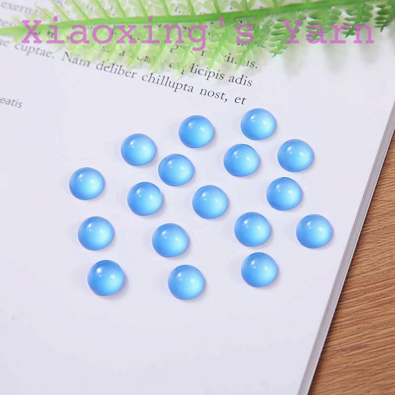 Mắt ngọc nhiều màu, đá giọt sương làm mắt thú, búp bê đủ size 4 - 12mm ...