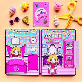 Bộ nhà màu sắc của Enid - Búp bê giấy