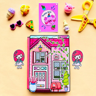 Toca Life World - Ngôi nhà trái đào Toca Boca - Búp bê giấy