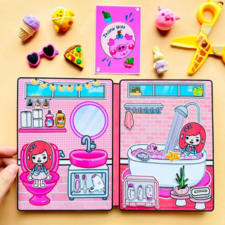 Toca Life World - Ngôi nhà trái đào Toca Boca - Búp bê giấy