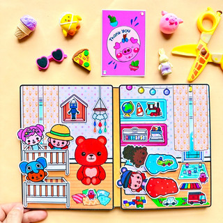 Ngôi nhà vui chơi cho các bé Tocaboca mẫu 1- Búp bê giấy