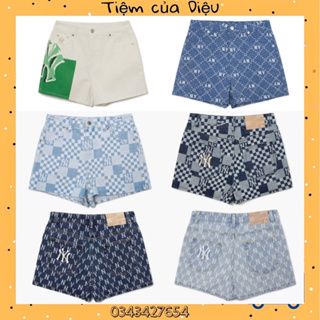  Quần Short MLB Monogram Front Print Setup Shorts New York  Yankees [3asmm0123 50bks]