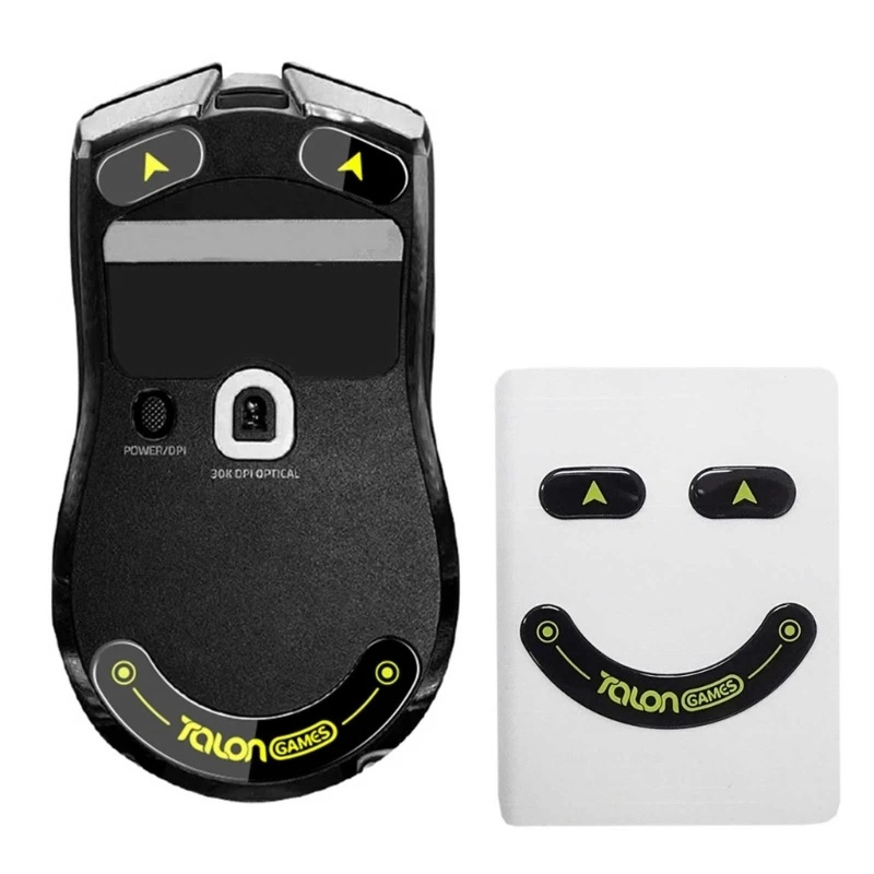 TALONGAMES - Set di 2 piedini per mouse con bordi arrotondati e curvi, compatibili con Logitech G PRO Wireless GPW Gaming, 0,8 mm, materiale PTFE puro con cuscinetti a scorrimento super lisci