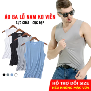 Áo ba lỗ nam không viền chất liệu lụa lạnh mặc mát lạnh, đi tập gym, thể thao, mặc ở nhà phê hết nấc