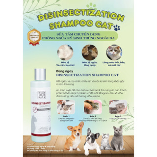 Sữa tắm chuyên dụng chó mèo Disinsectization Shampoo M-pets trị ngứa phát ban rụng lông chai 250ml
