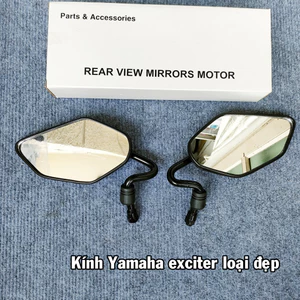 gương kiếng chiếu hậu yamaha kiểu exciter chân cong gắn exciter, sirius, và dòng xe honda,suzuki..có lẻ kính trái