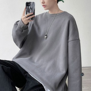 Áo Sweater Nỉ Bông Nam, Nữ Basic Form Rộng Unisex Màu Xanh SWT 900