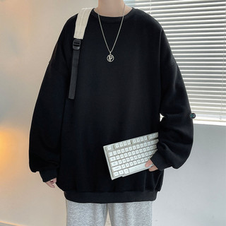 Áo Sweater Nỉ Bông Nam, Nữ Basic Form Rộng Unisex Màu Xanh SWT 900