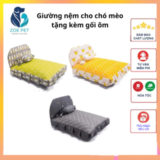 Giường nệm cho chó mèo - tặng gối