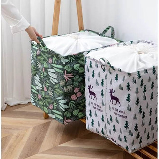 Túi đựng quần áo chăn màn vải canvas không thấm nước, túi đựng đồ đa năng 100L