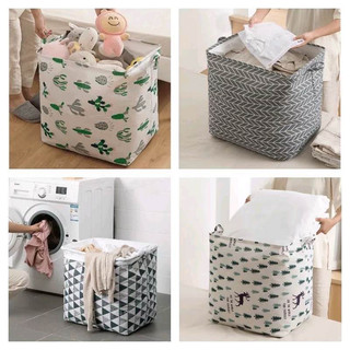 Túi đựng quần áo chăn màn vải canvas không thấm nước, túi đựng đồ đa năng 100L
