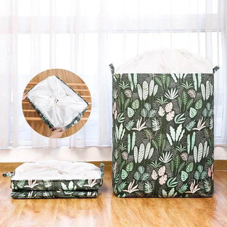 Túi đựng quần áo chăn màn vải canvas không thấm nước, túi đựng đồ đa năng 100L