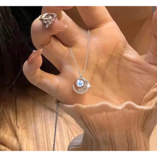 Dây chuyền nữ bạc ta LoPa SK088 dáng trăng sao moon nhẹ nhàng | Dây chuyền bạc nữ đẹp