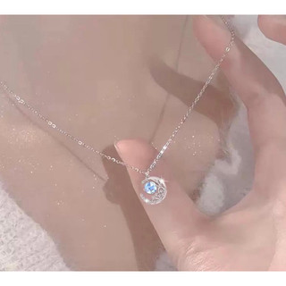 Dây chuyền nữ bạc ta LoPa SK088 dáng trăng sao moon nhẹ nhàng | Dây chuyền bạc nữ đẹp
